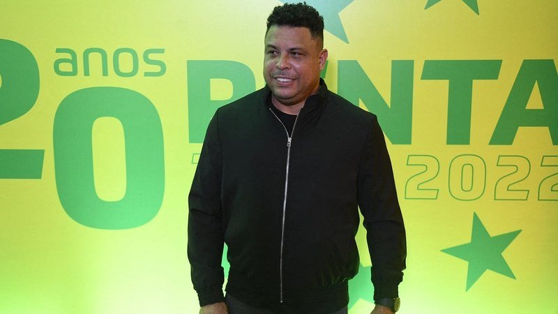 Ronaldo Nazario pictured at a Brazil anniversary event