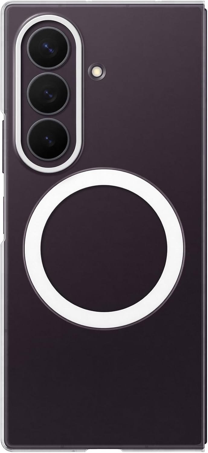Samsung Clear Magnet Case for Galaxy Z Fold8 Ultra with a magnet ring