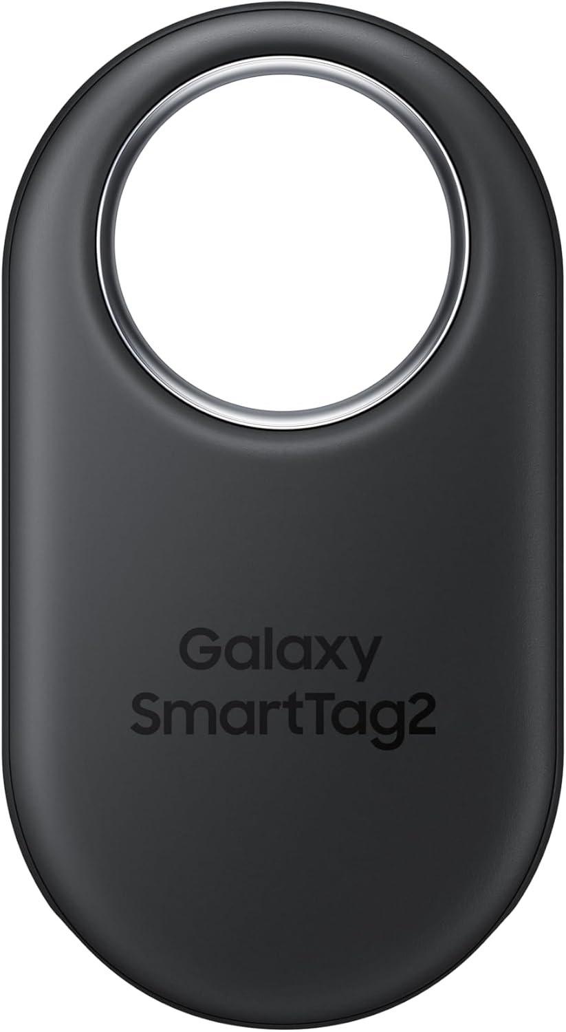 Samsung Galaxy SmartTag2 bluetooth tracker with a loop-style body and keyring opening