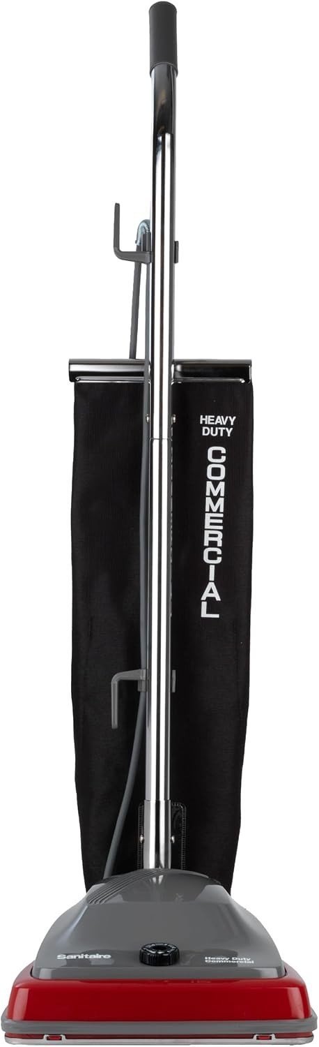 Sanitaire SC679K Tradition commercial upright vacuum with its shake-out bag