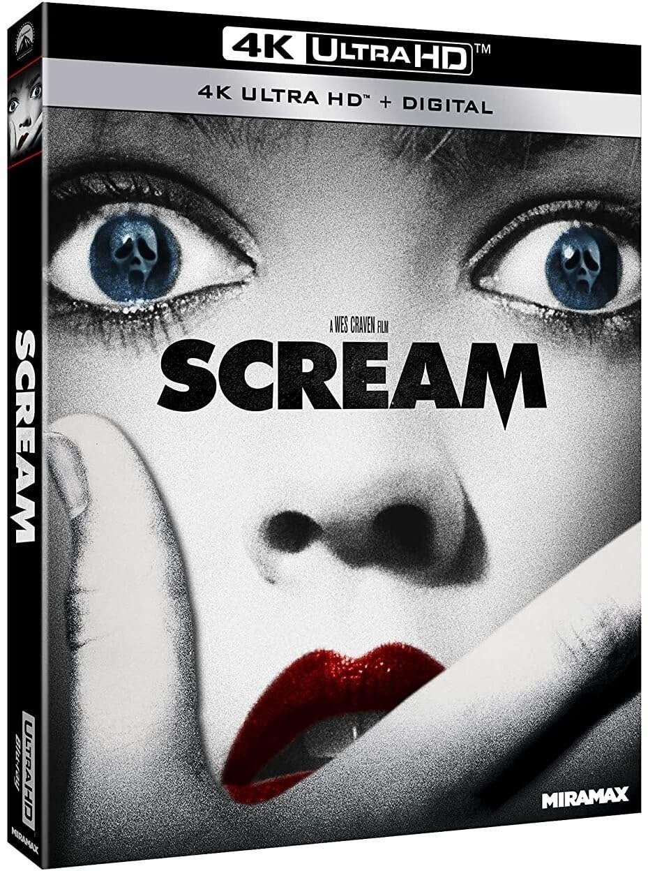 Scream 4K Ultra HD case with Drew Barrymore holding a phone