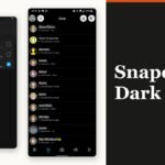 The Snapchat App Appearance screen with the dark option selected
