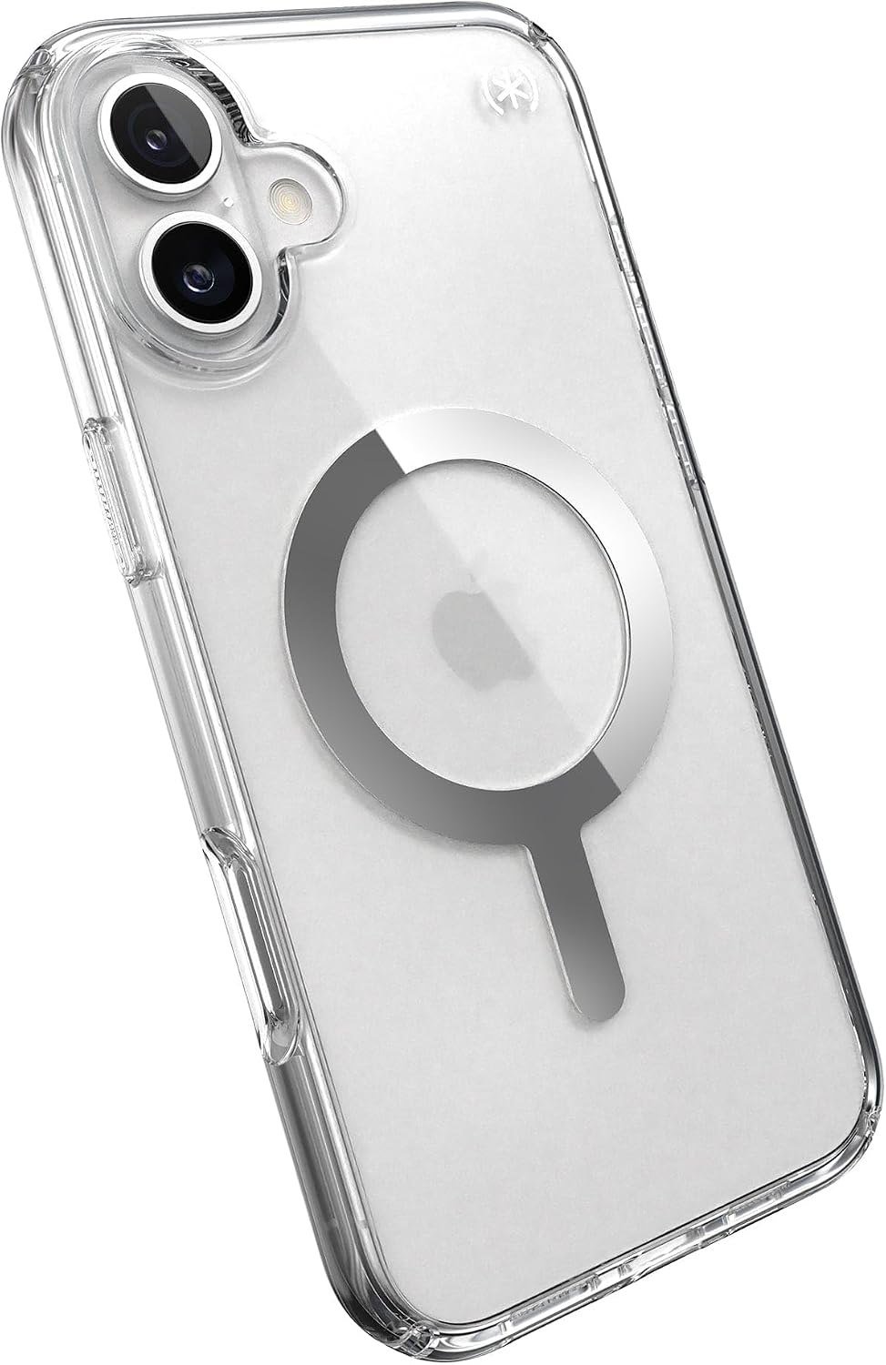 Speck Presidio Perfect-Clear Chrome case for iPhone 16 Plus