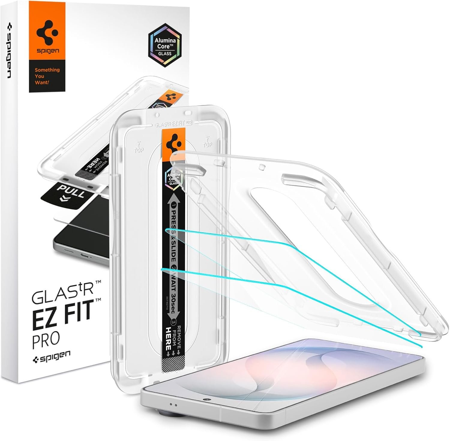 Spigen GlasTR EZ FIT tempered glass screen protector for the Samsung Galaxy S26