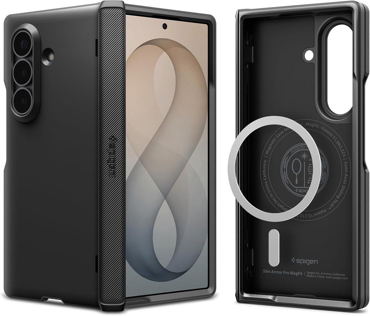 Spigen Slim Armor Pro MagFit case for Galaxy Z Fold 8 Ultra in black