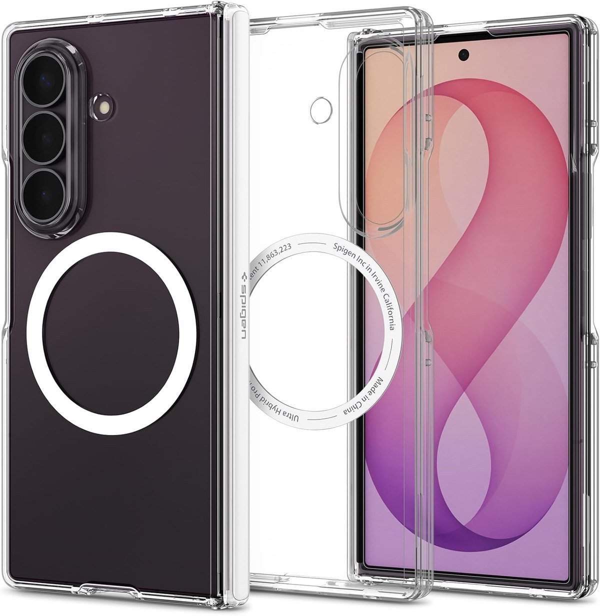 Spigen Ultra Hybrid Pro MagFit clear case for Galaxy Z Fold 8 Ultra