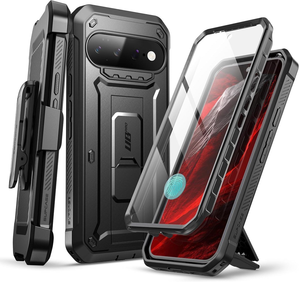 SUPCASE full-body case for Pixel 11 Pro XL in black with screen protector