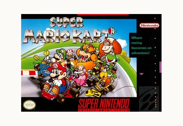 Super Mario Kart Super Nintendo box art