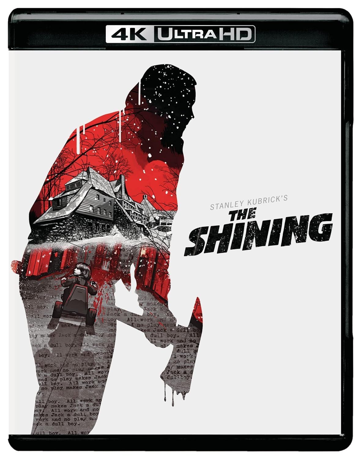 The Shining 4K Ultra HD case with a silhouette of Jack Torrance