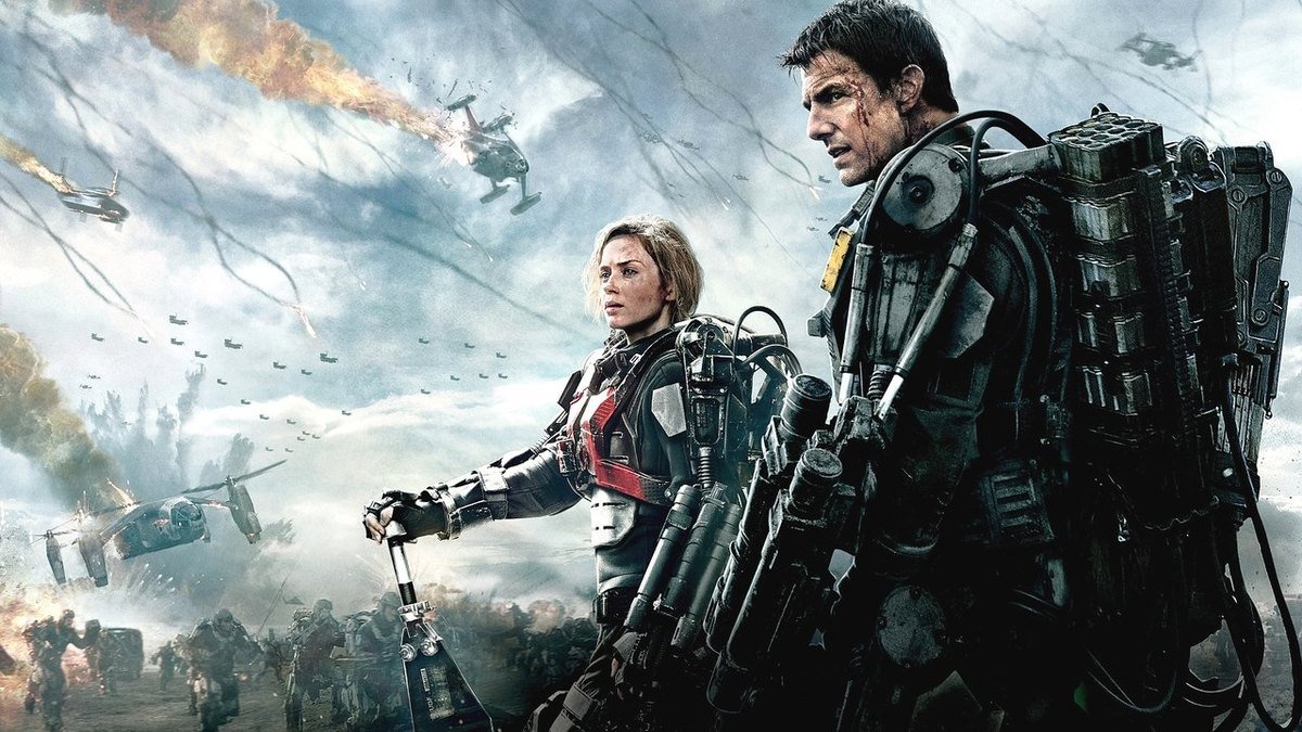 A scene from Edge of Tomorrow (2014)
