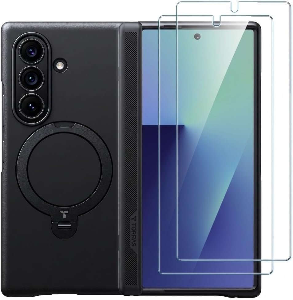 TORRAS Q3 Spin case with 360 degree magnetic stand for the Samsung Galaxy Z Fold 7 in black
