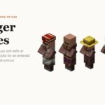 Five Minecraft villagers beside the headline Villager Trades