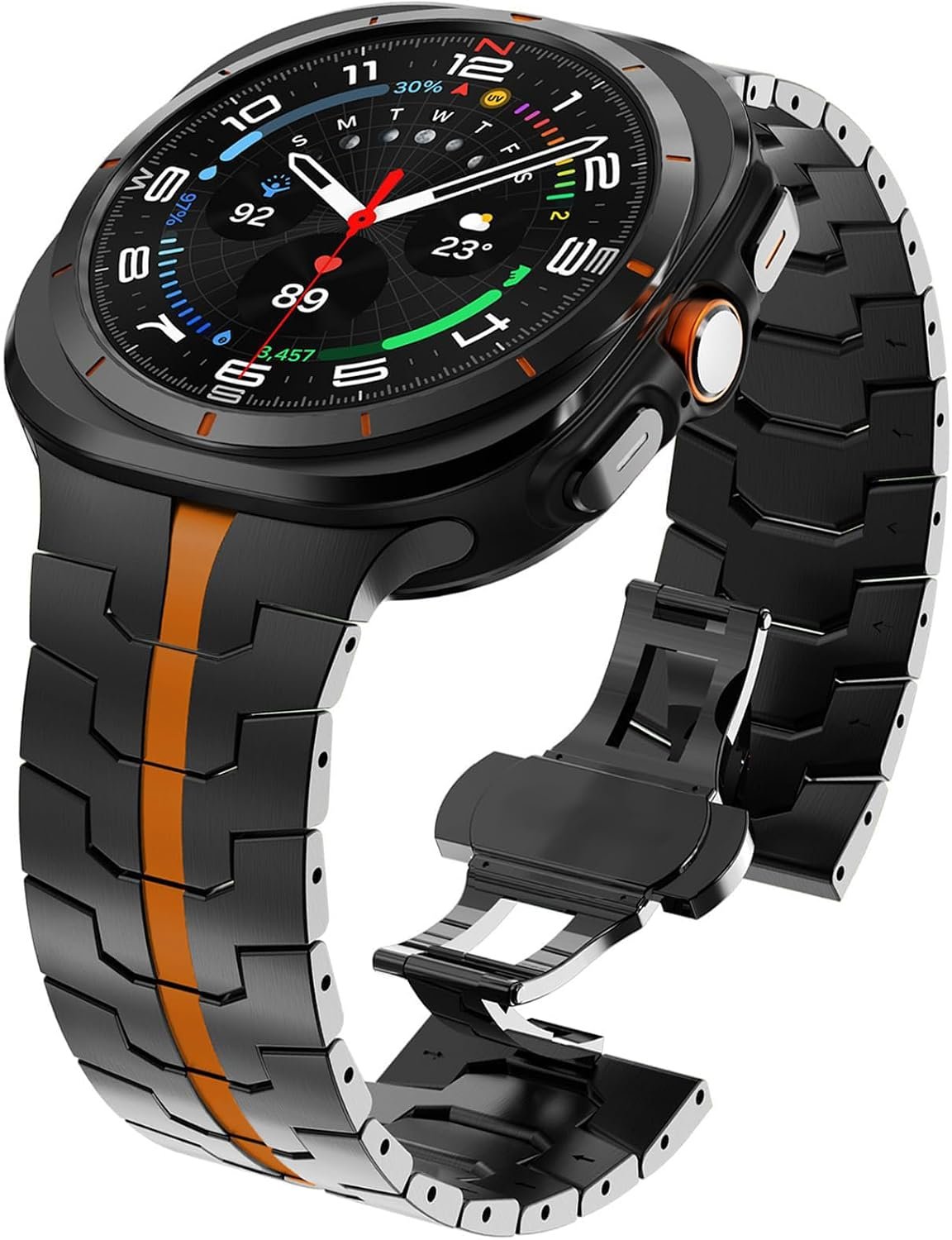 WINGLE grade 2 titanium band with butterfly clasp for the Galaxy Watch Ultra 2