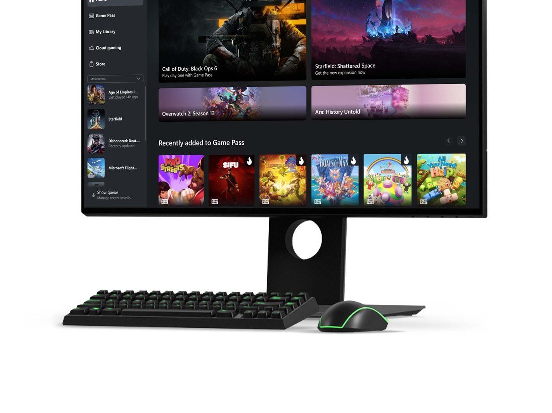 A Windows PC running the Xbox app with a Play Anywhere game