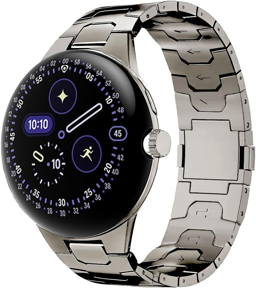 YINIXIN aerospace-grade titanium band with a magnetic clasp for the Google Pixel Watch 5