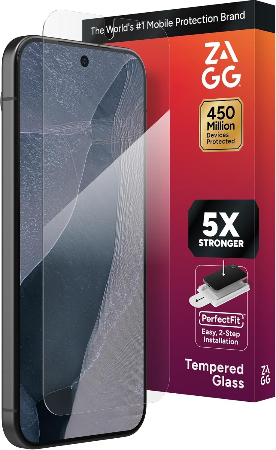 ZAGG Glass Elite screen protector for Google Pixel 11 Pro XL with its PerfectFit applicator