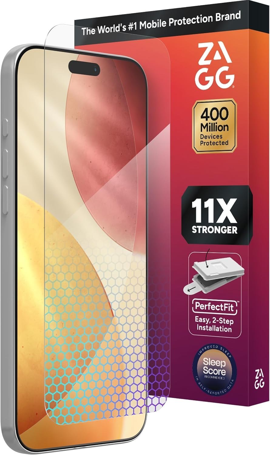 ZAGG XTR5 graphene glass screen protector for iPhone 17 Pro Max