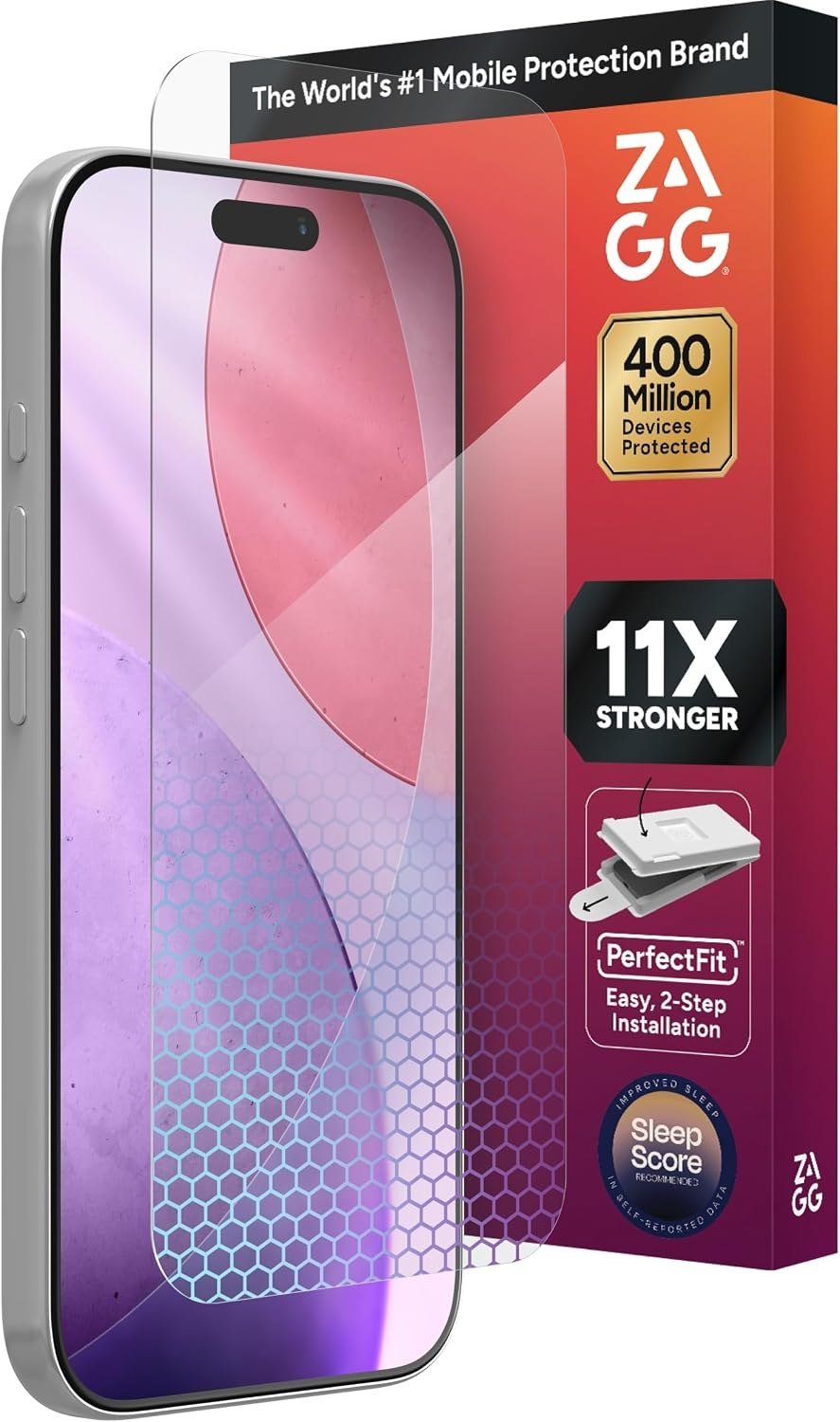 ZAGG XTR5 graphene glass screen protector for iPhone 17 Pro